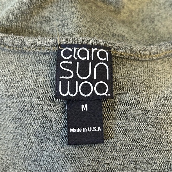 NWOT Clara Sun Woo V Neck Lightweight Casual Knit Tunic Top - Picture 3 of 4